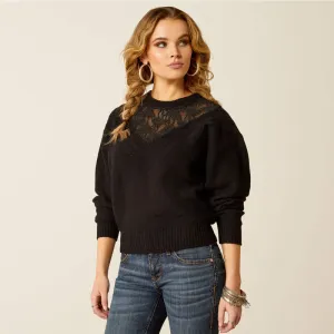 10052133 Women's Magnolia Sweater in Black by Ariat