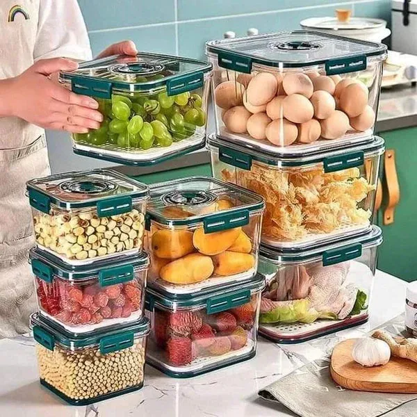 3pcs Set Stackable Food Storage Organizer