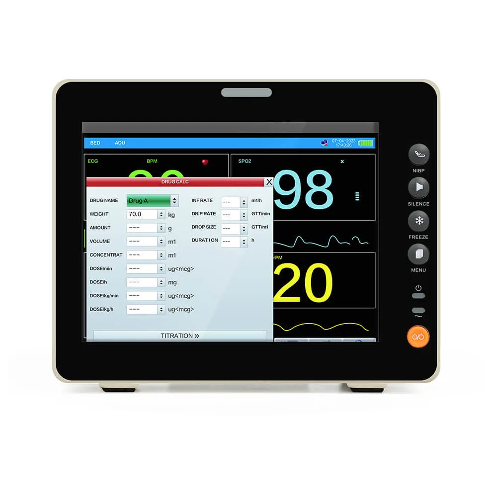 8-Inch Touchscreen Patient Monitor