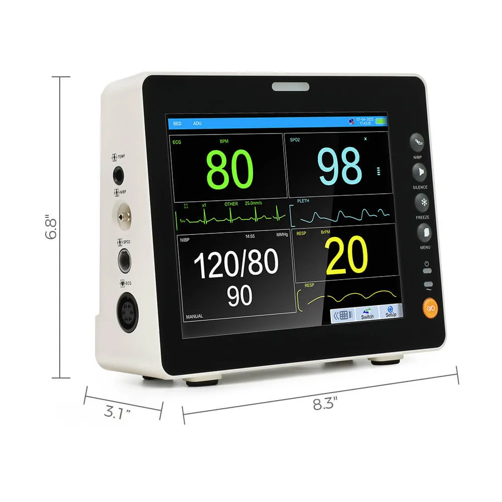 8-Inch Touchscreen Patient Monitor