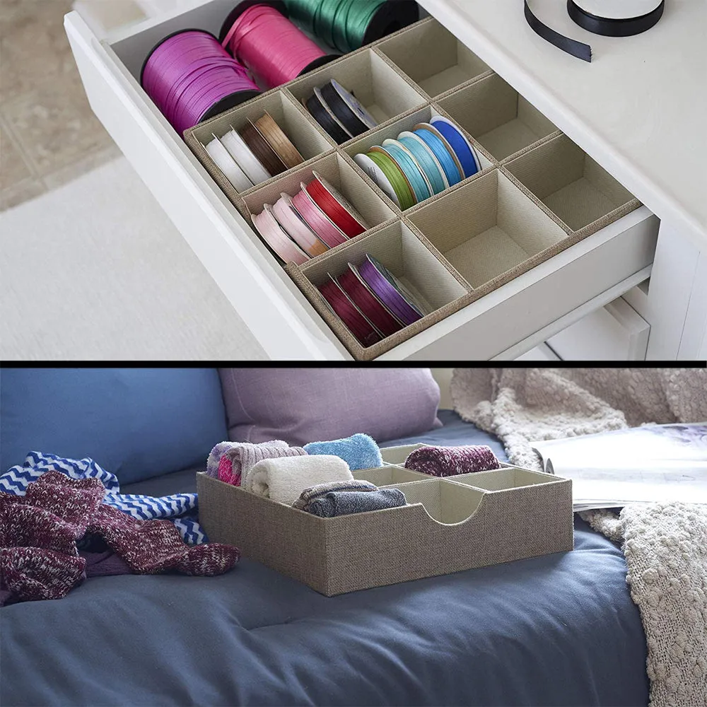 9 Section Drawer Organizer Box