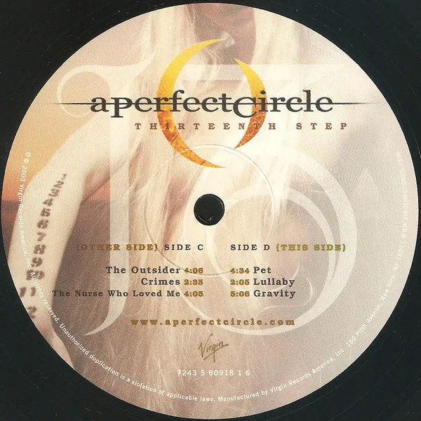 A Perfect Circle Thirteenth Step 2xLP Mint (M) Mint (M)