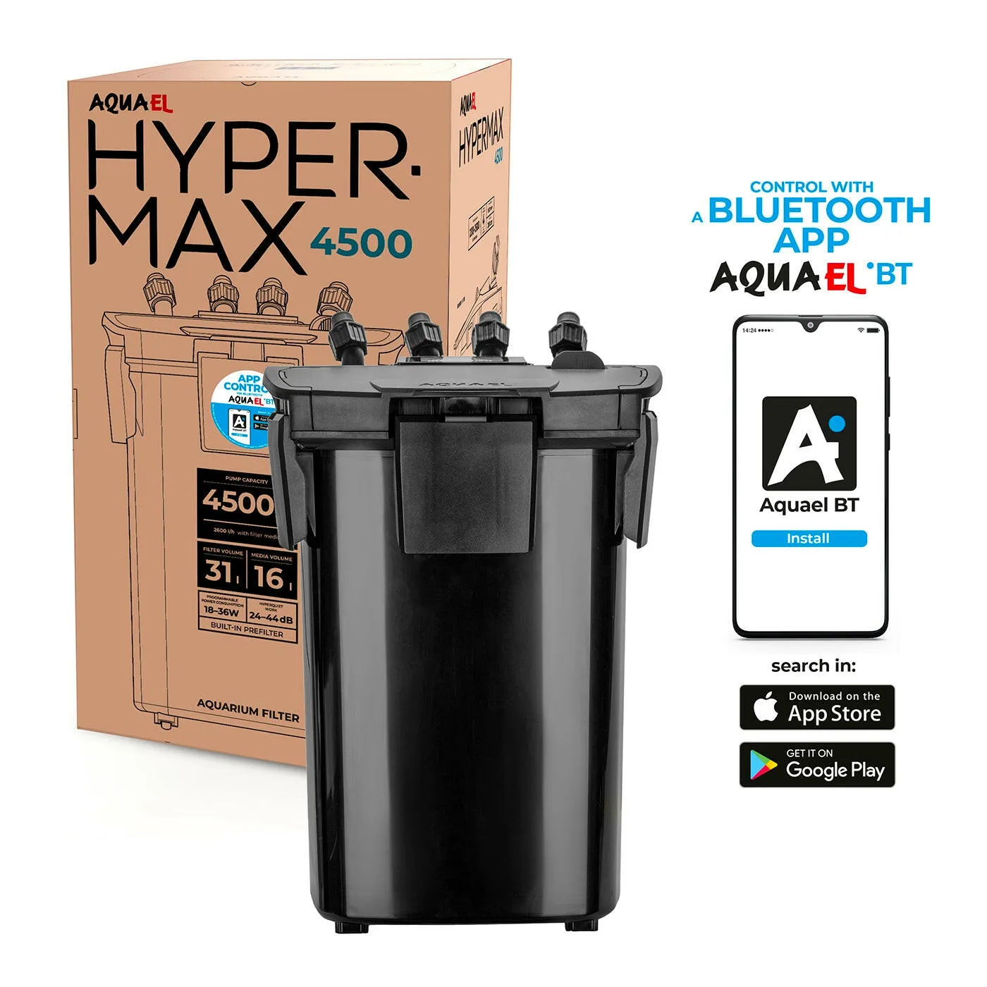 Aquael Hypermax 4500 BT External Filter