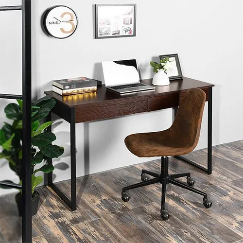 Aryan Walnut Computer Desk