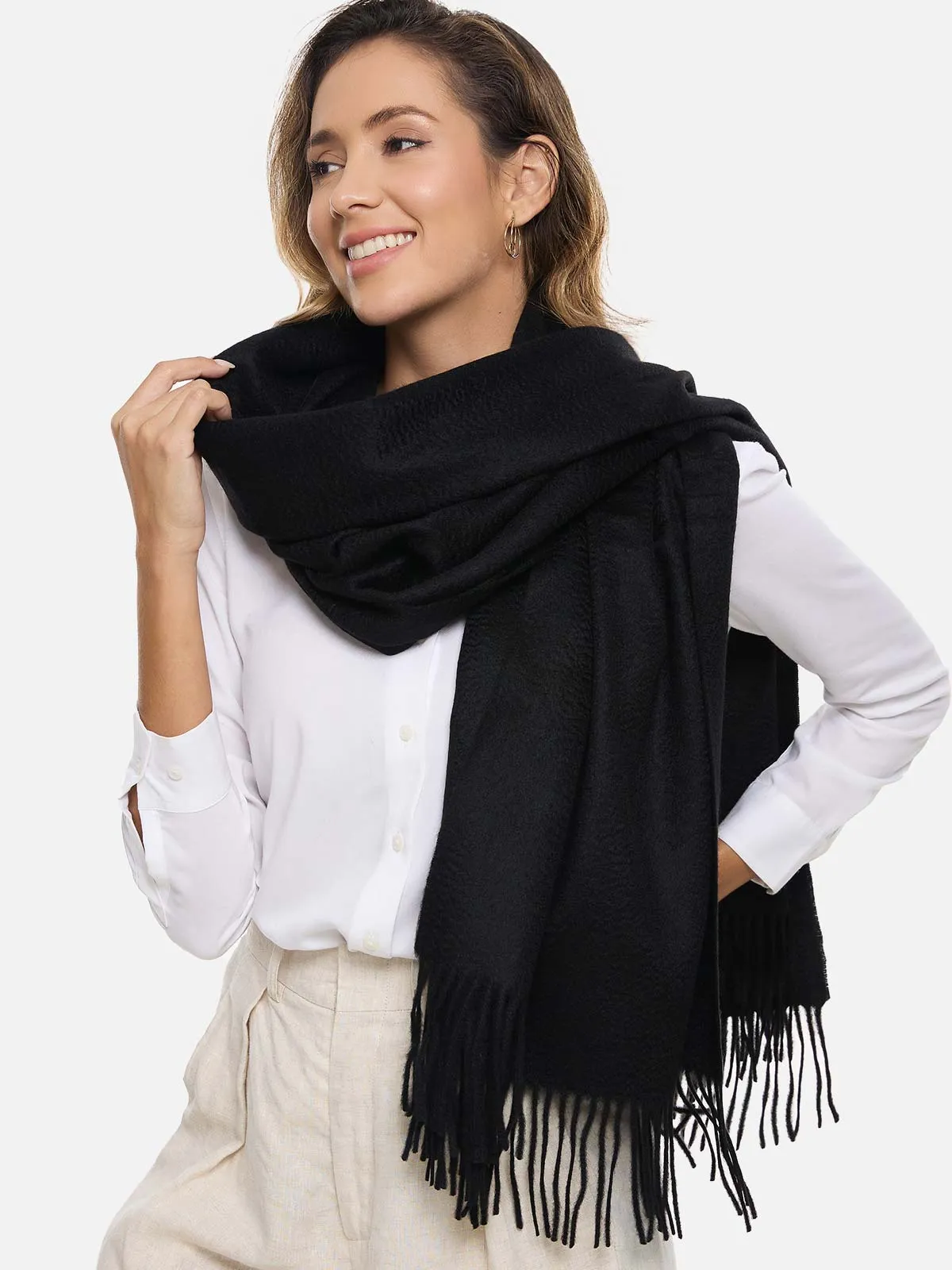 Black Cashmere Wrap