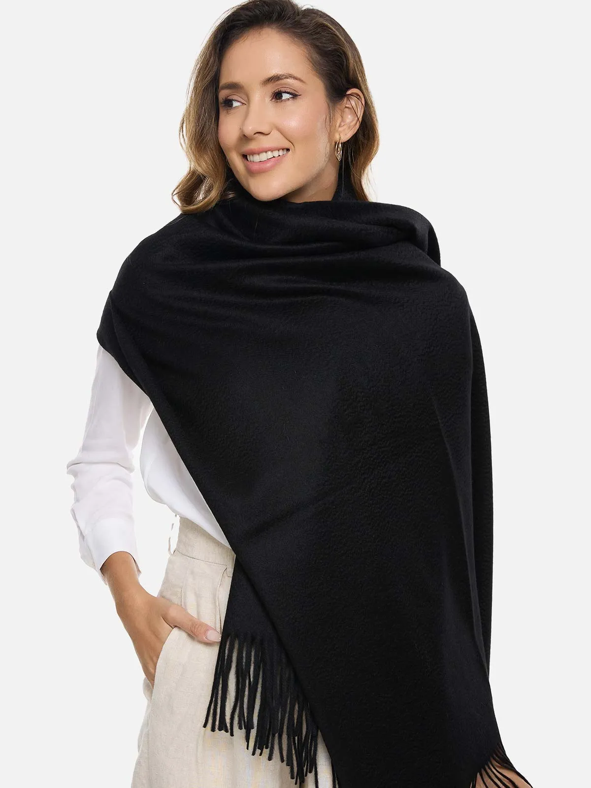 Black Cashmere Wrap