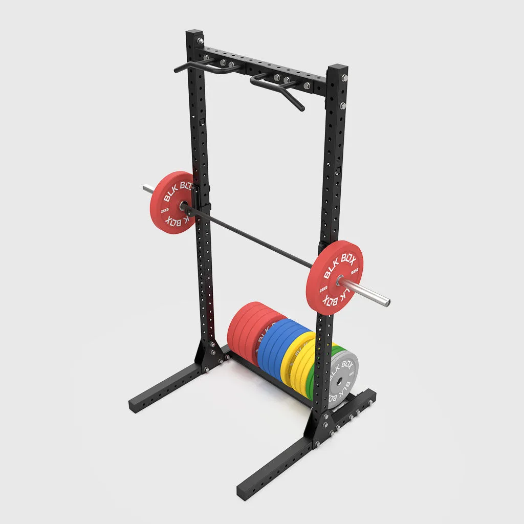 BLK BOX Samson Squat Stand - 2.5m Pro with Bumper Plate Storage