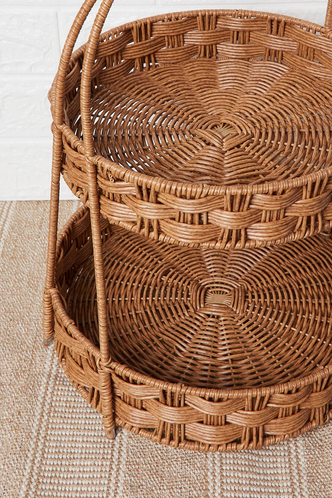 Brown Round 2 Tier Basket