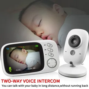 CareVision 3.2" Digital Baby Monitor – Two-Way Intercom & Temperature Display