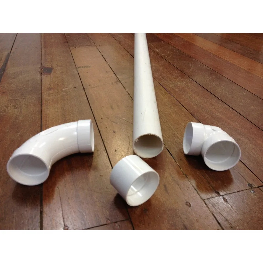 Central Ducted Vacuum Cleaner System 50mm PVC Pipe Mounting Saddles In White