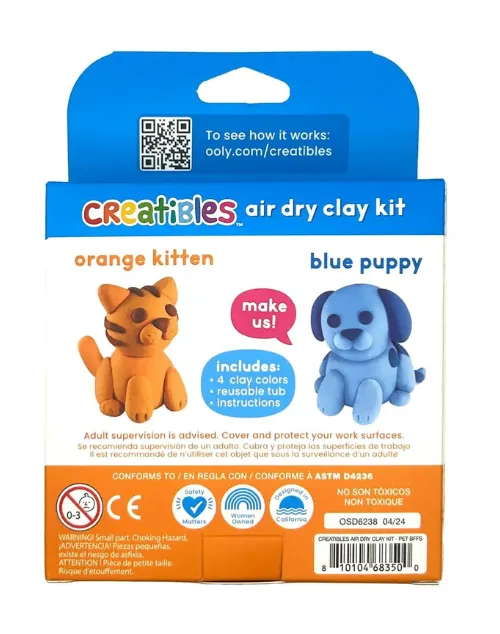 Creatibles Air Dry Clay Kit Pet Bffs