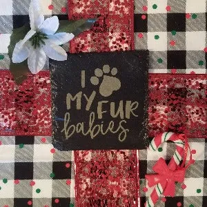 Cute Pet Coaster with saying and Paw Print