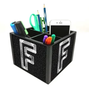 Desk Organizer For Stationery -  Letter F