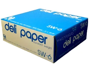 Durable 6" x 10.75" Waxed Paper Sheets 12 x 500 Sheets/PK