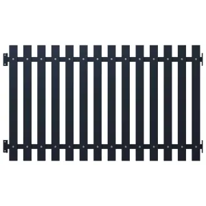 Fence Panel Anthracite 170.5x100 cm Powder-coated Steel