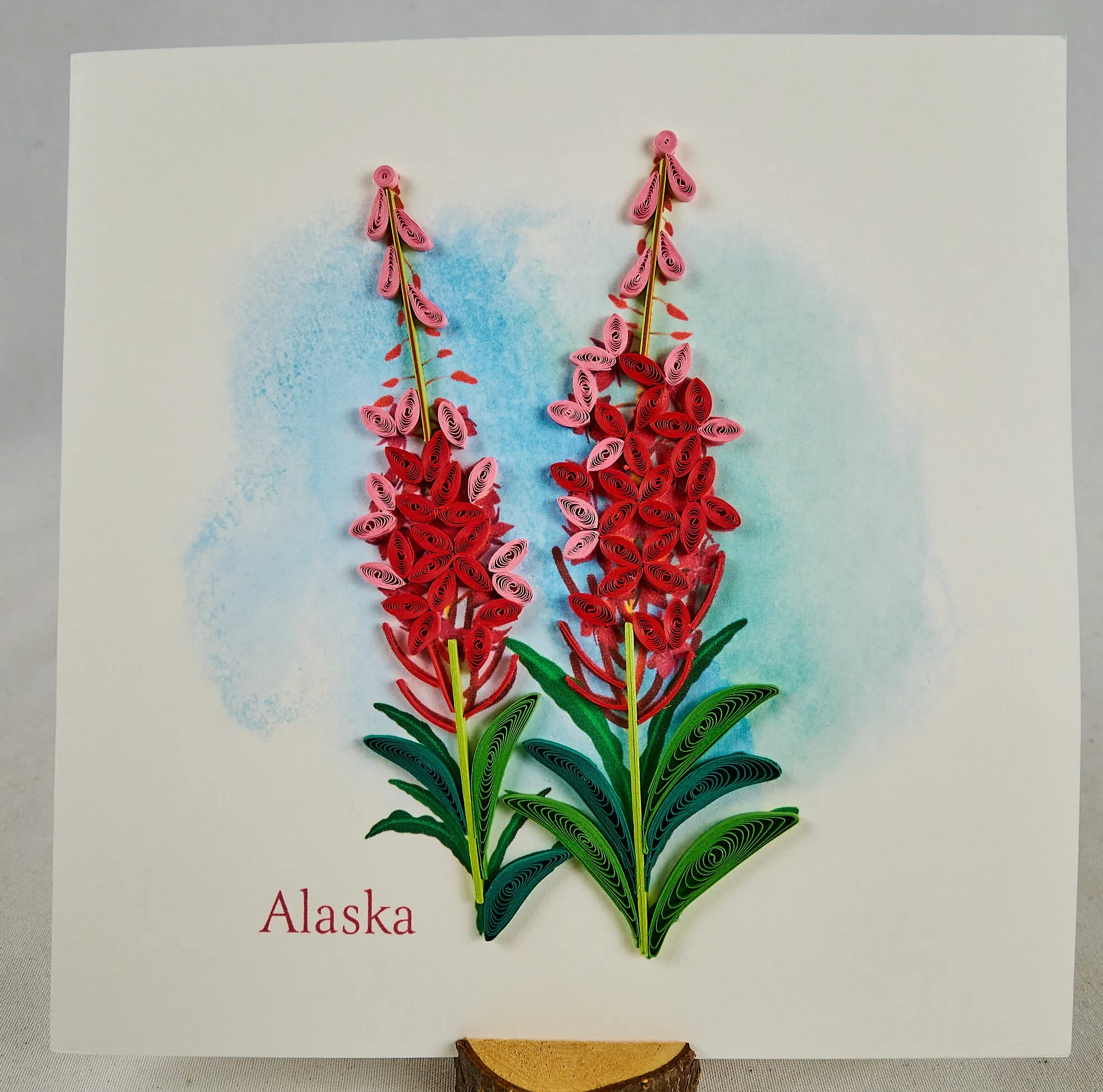 Fireweed Alaska Quilling Card