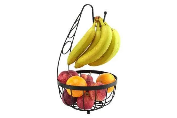 Flat Iron Banana Fruit Bowl - Black