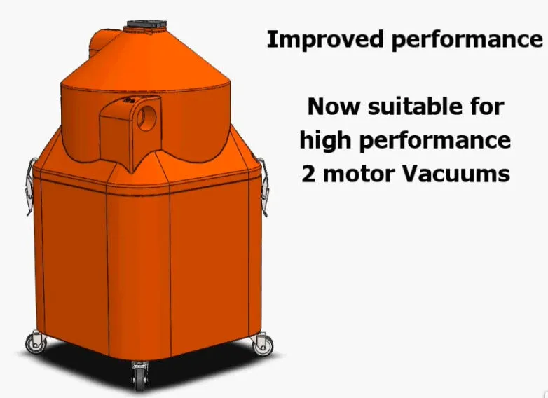 Floorex CPS-6550 50 Litre Moulded Separator Complete With Lid and Clips On Wheels