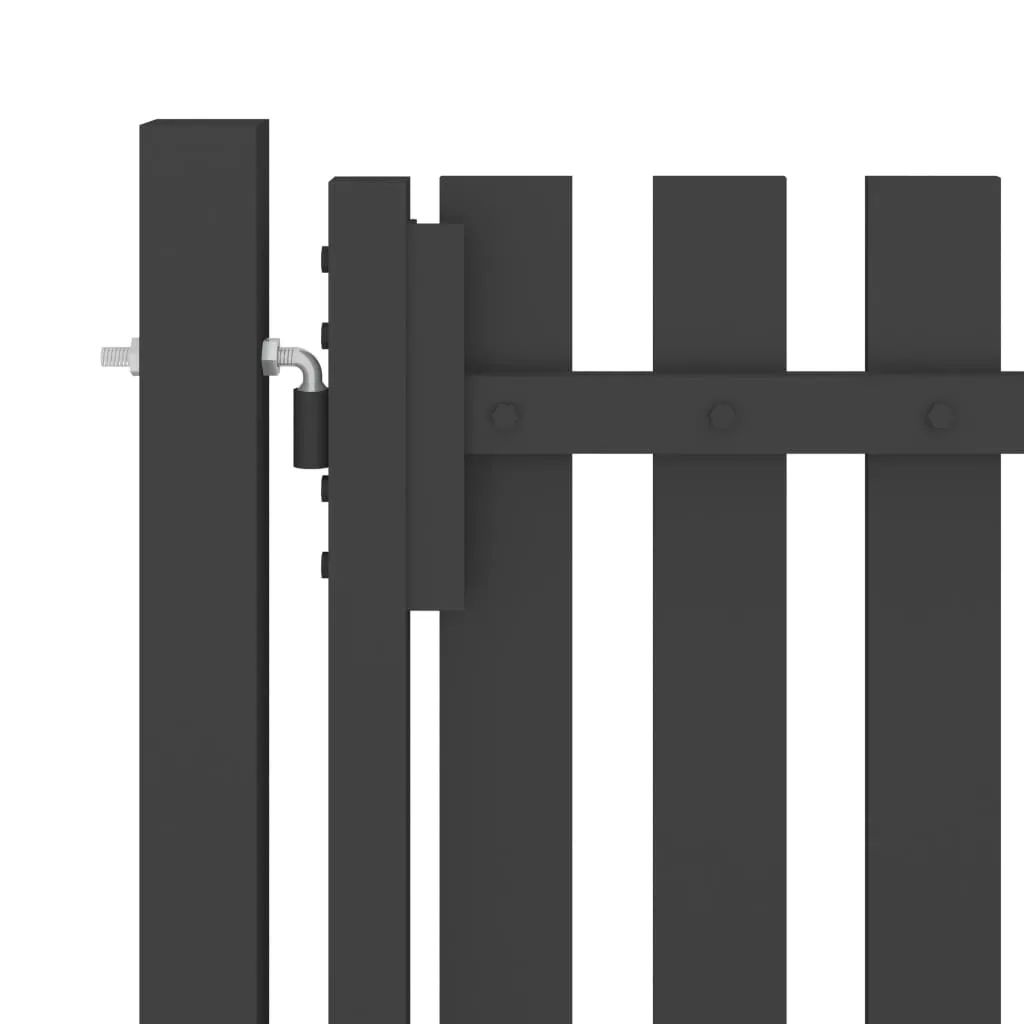 Garden Fence Gate Steel 1x1.25 m Anthracite