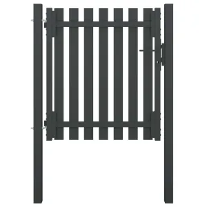 Garden Fence Gate Steel 1x1.25 m Anthracite