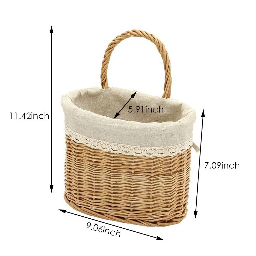 Hanging basket - Onions Basket - Wicker Basket - Kitchen Basket Storage - Fruit Basket - Wall Hanging Basket - Baby Toy Storage