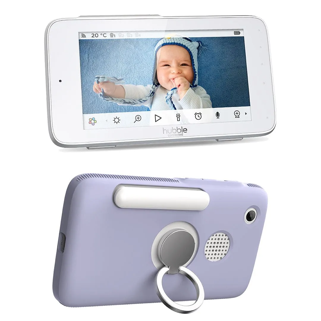 Hubble Connected Nursery Pal Premium Smart HD Touch Screen Viewer With Baby Monitor - White