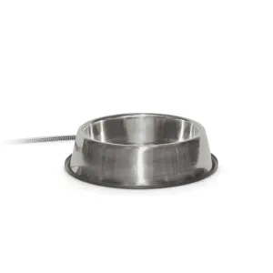 K&H Pet Products Thermal-Bowl 120oz.  Stainless Steel 25W