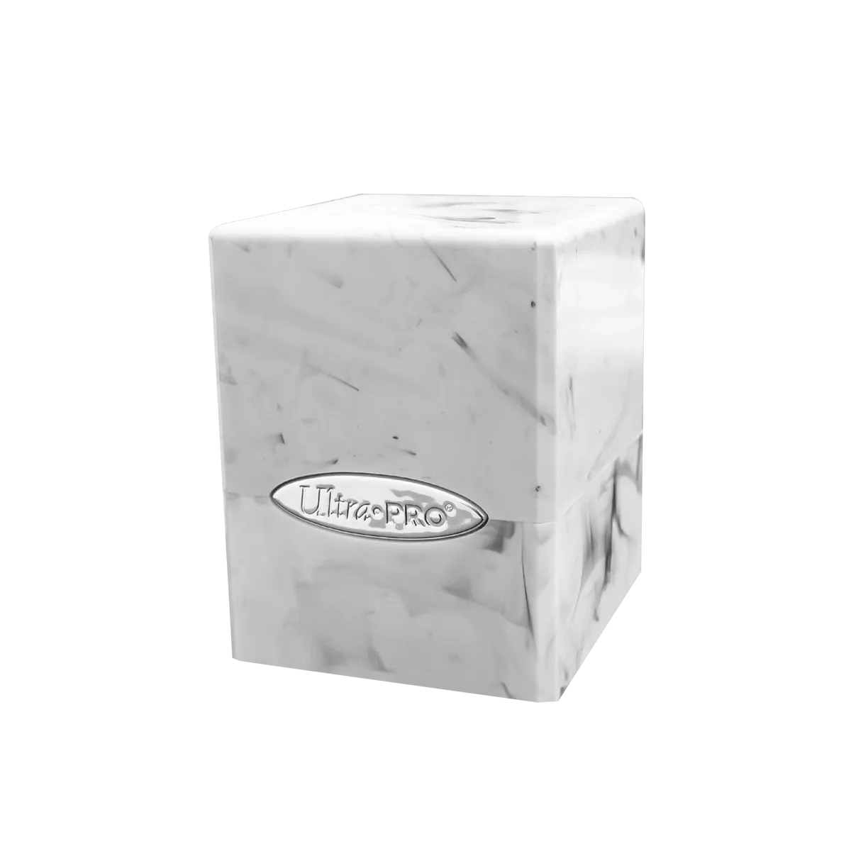 Marble Satin Cube - White / Black