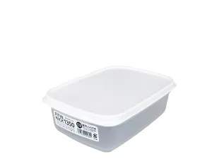 Microwave-safe sealed container 1350ml white