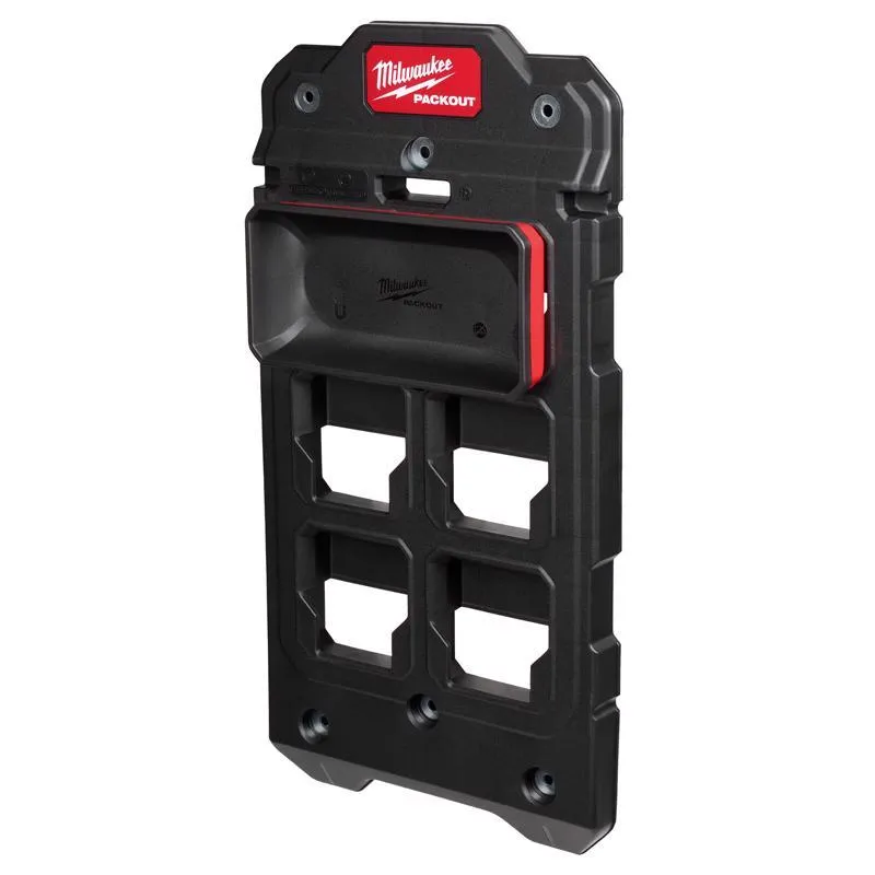 Milwaukee PACKOUT SHOP STORAGE Garage Organizer Magnetic Tray Black/Red