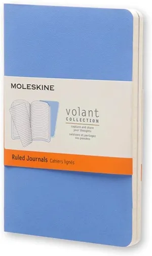 Moleskine Volant Ruled Pocket Notebook Royal Blue