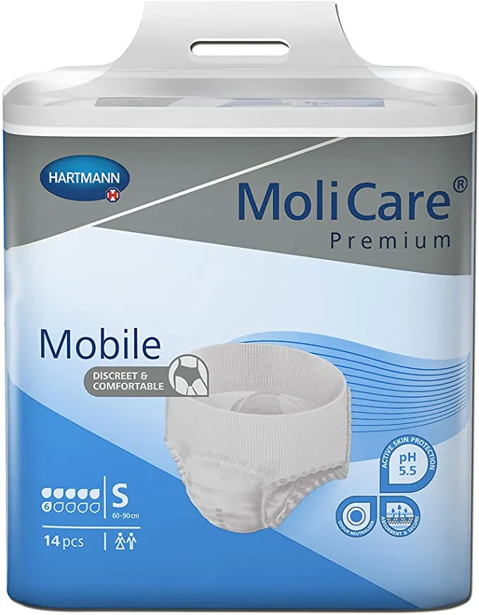 MoliCare Premium Mobile Underwear, Small, Pack/14