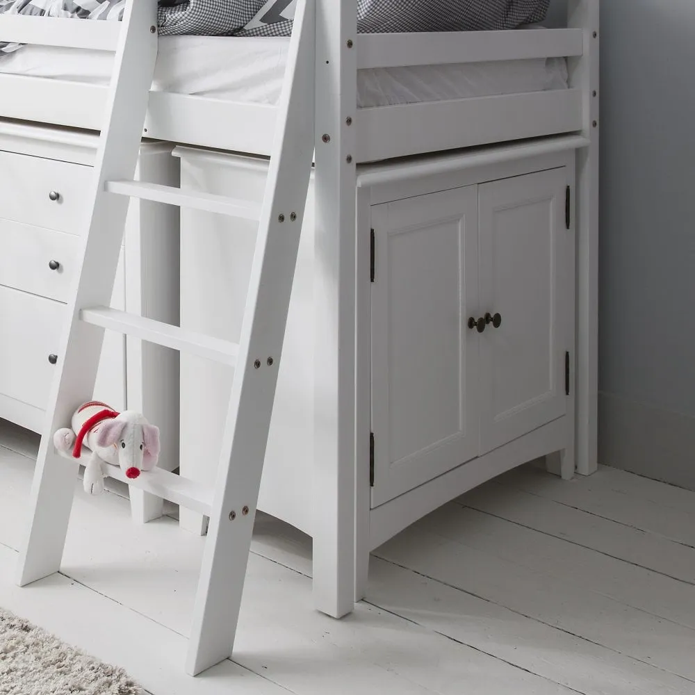 Moro Sleepstation with Chest of Drawers, Cabinet & Desk in Classic White