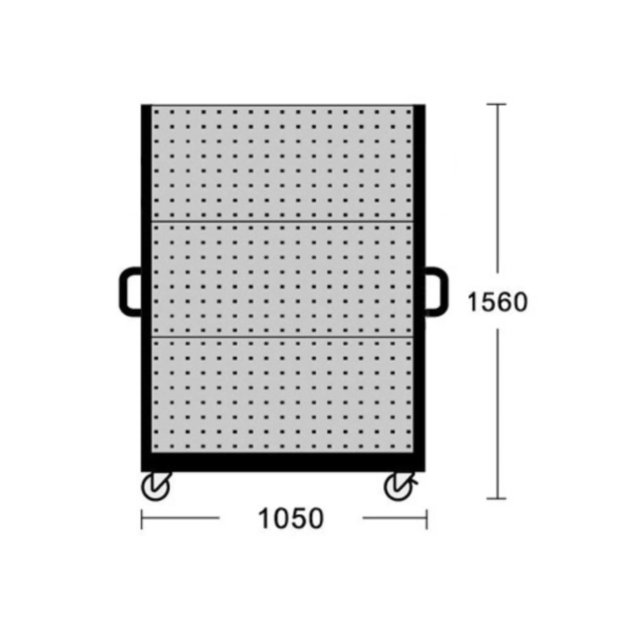 Movable Hanger Rack (Full Perforated)