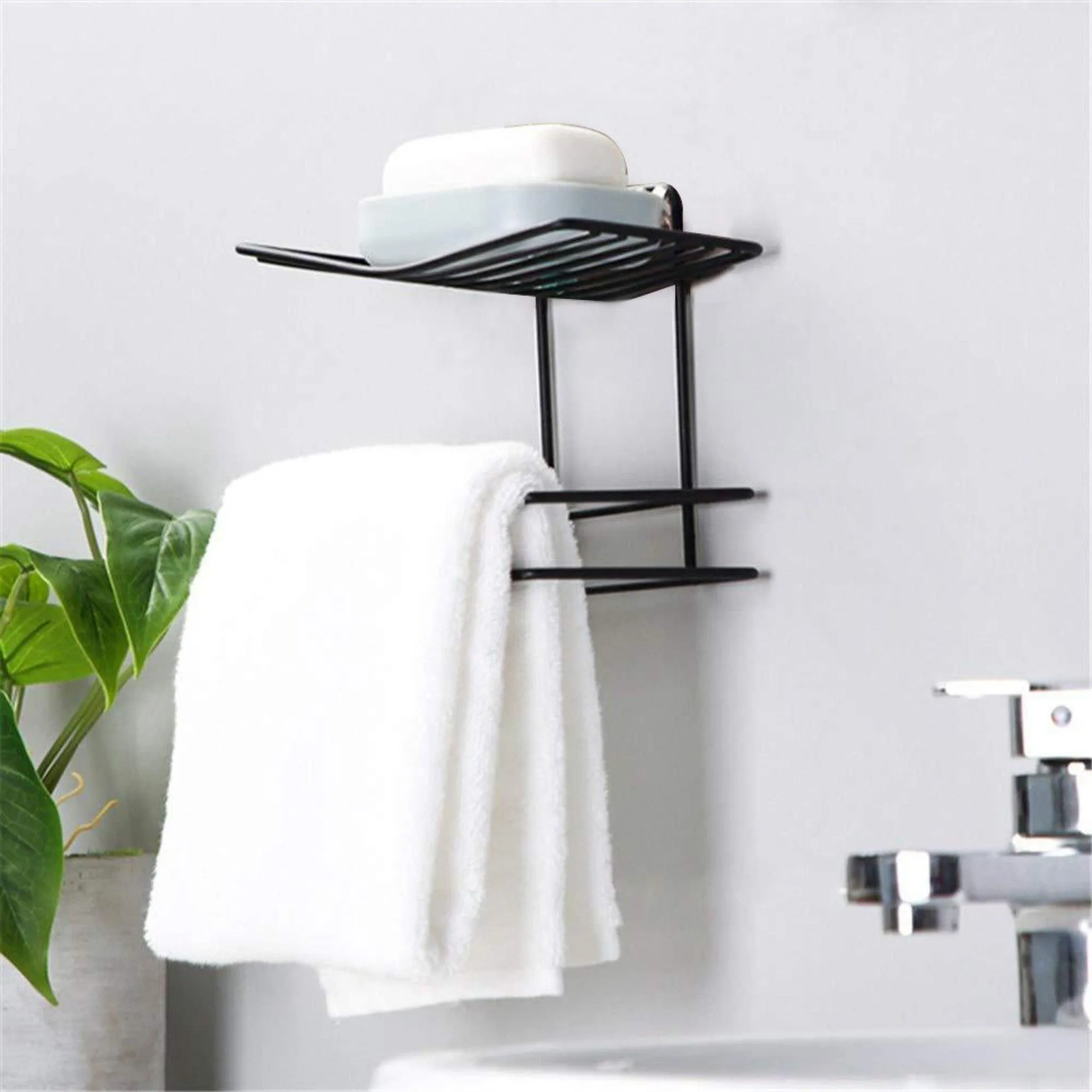 Multi purpose towel, tissue, soap, mobile holder organizer rack