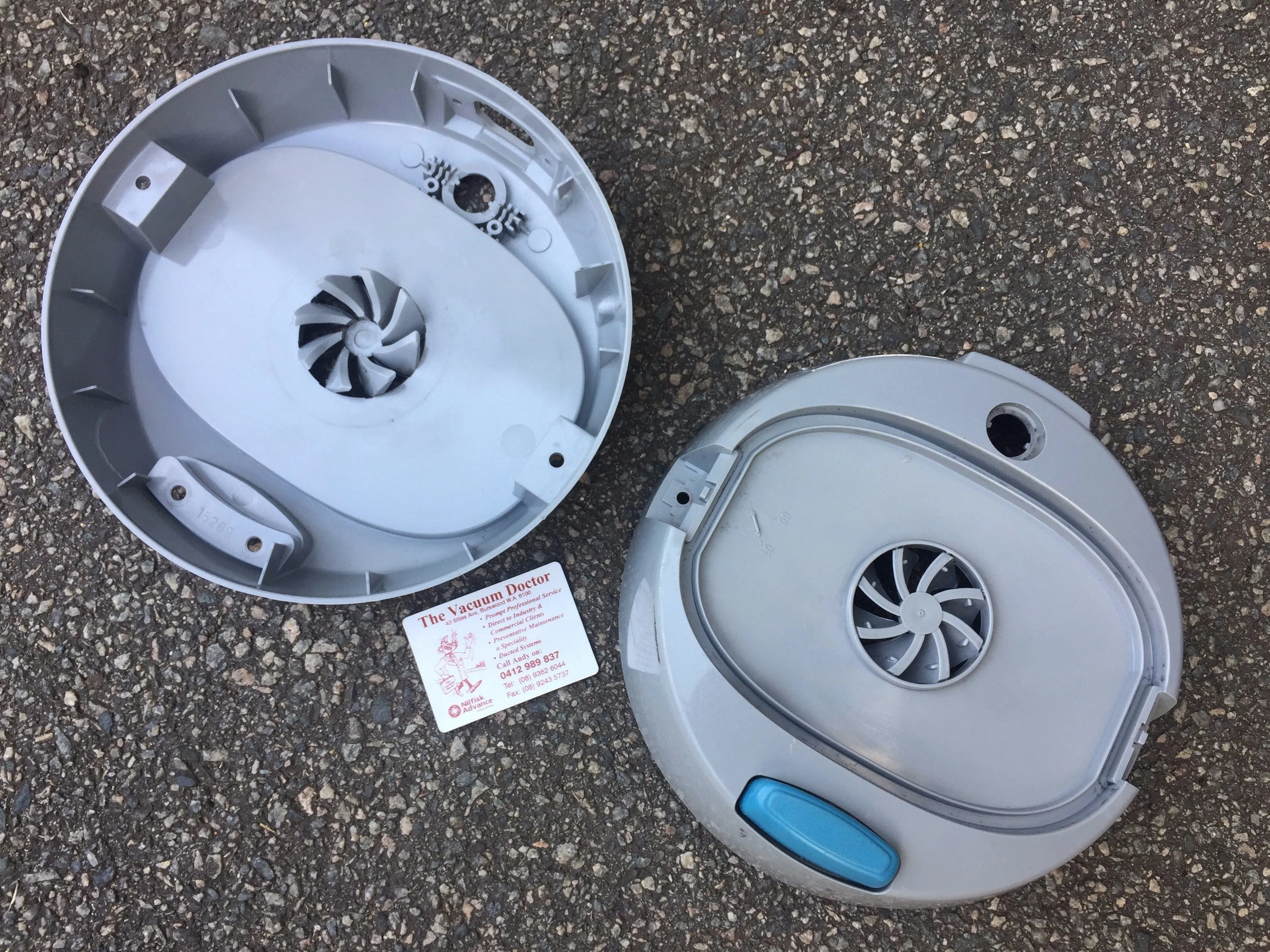 Nilfisk and Tellus GMD GMI and GSD Vacuum Cleaner Secondhand Motor Top Cover In Grey