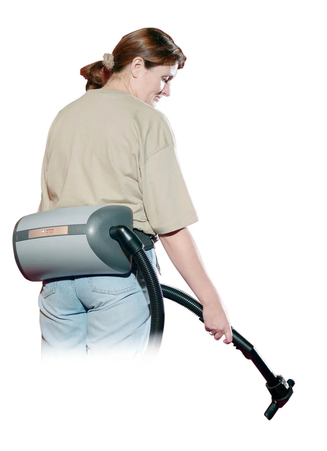 Nilfisk UZ964 Hipvac Compact Backpack Vacuum Cleaner Re-useable Cloth Dustbag