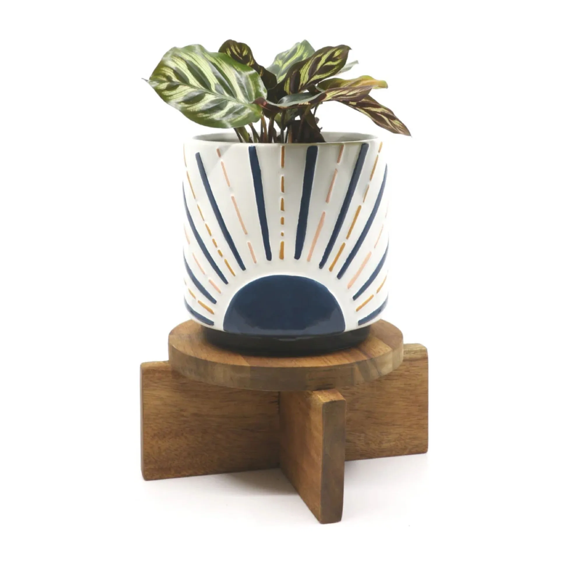 Northcote Pottery Callan Timber Pot Stand 15x9cm