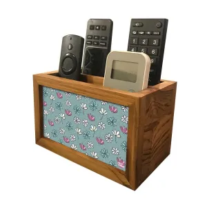 Organizer For TV AC Remotes - VINTAGE FLOWER PATTERN