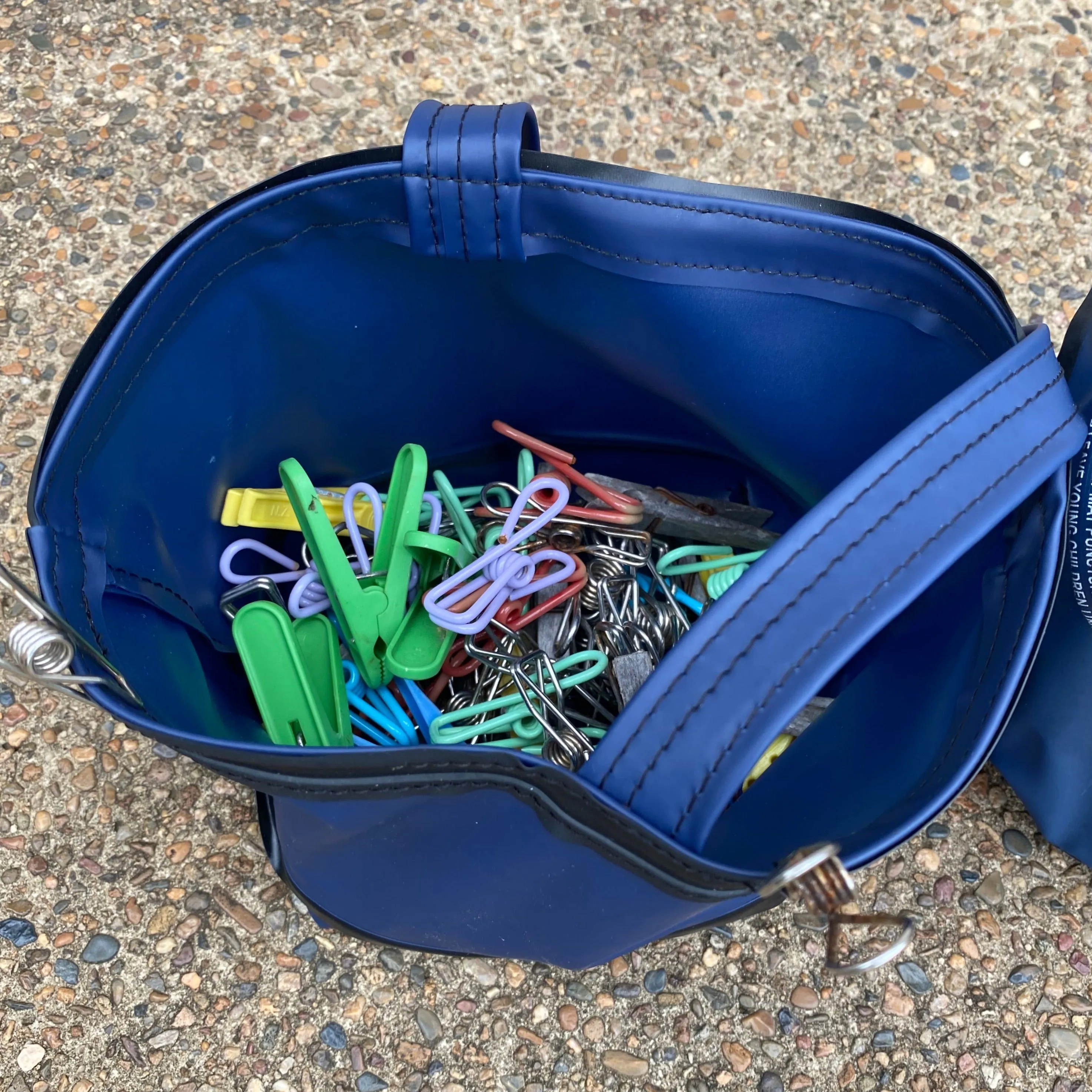 Peg or Plant Basket - recycled inflatables