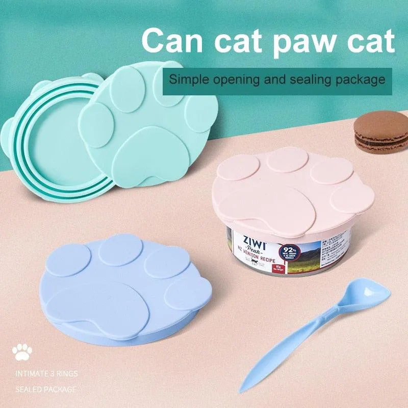 Portable Silicone Pet Food Sealer With Spoon