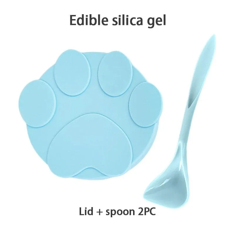 Portable Silicone Pet Food Sealer With Spoon