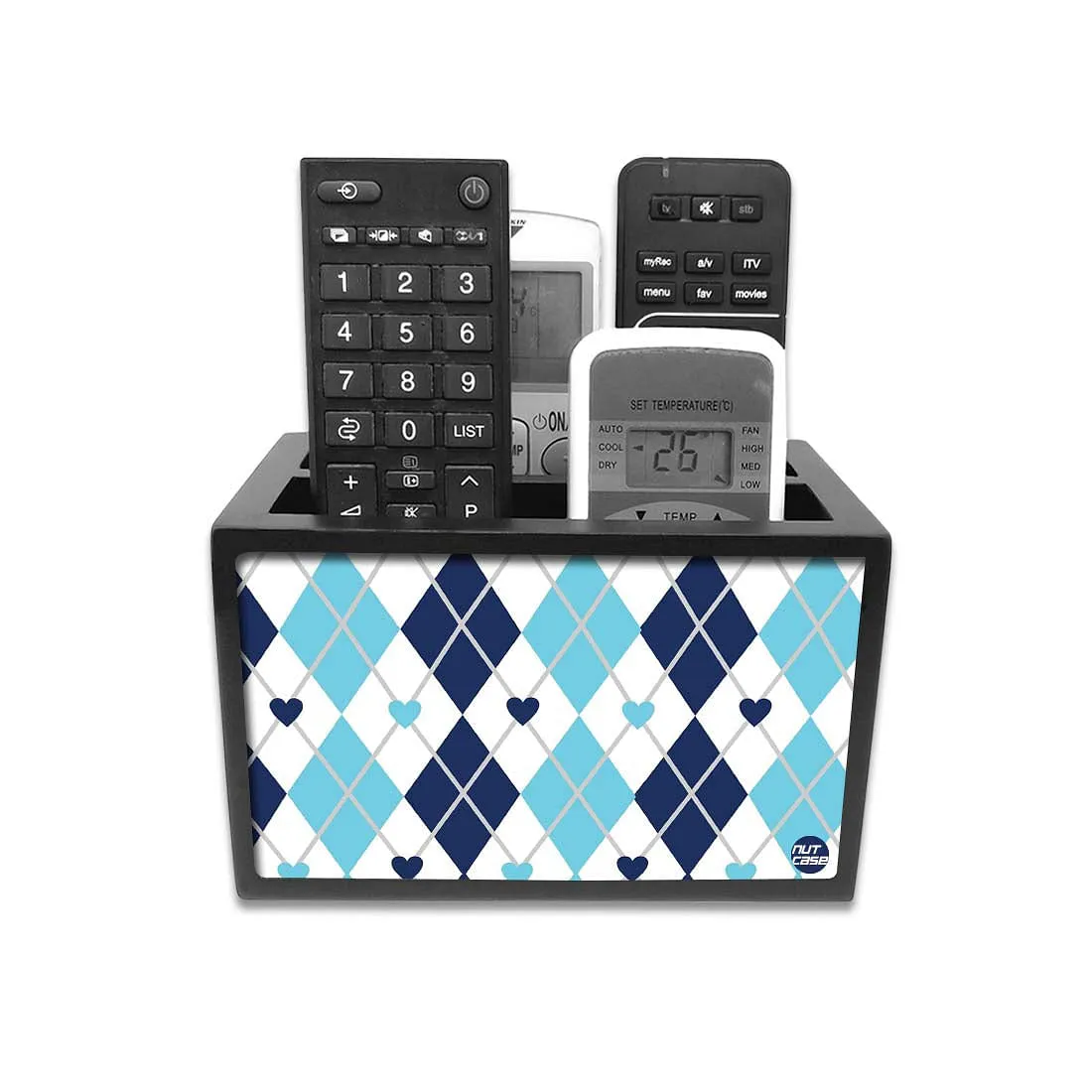 Remote Holder for Table For TV / AC Remotes -  Diamonds Shape