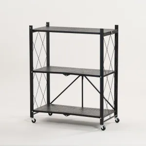 Robinsons Folding Metal Kitchen Rack (Storage Organiser Shelf, Simple Assembly, Portable) - Special Buy