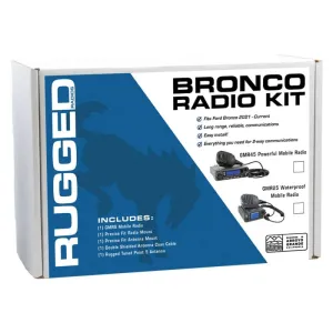 Rugged Radios Ford Bronco Two-Way GMRS Mobile Radio Kit - 25 Watt GMR25