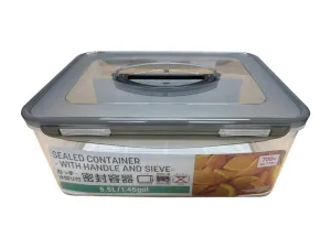 Sealed Container 5.5L with Handle and Sieve