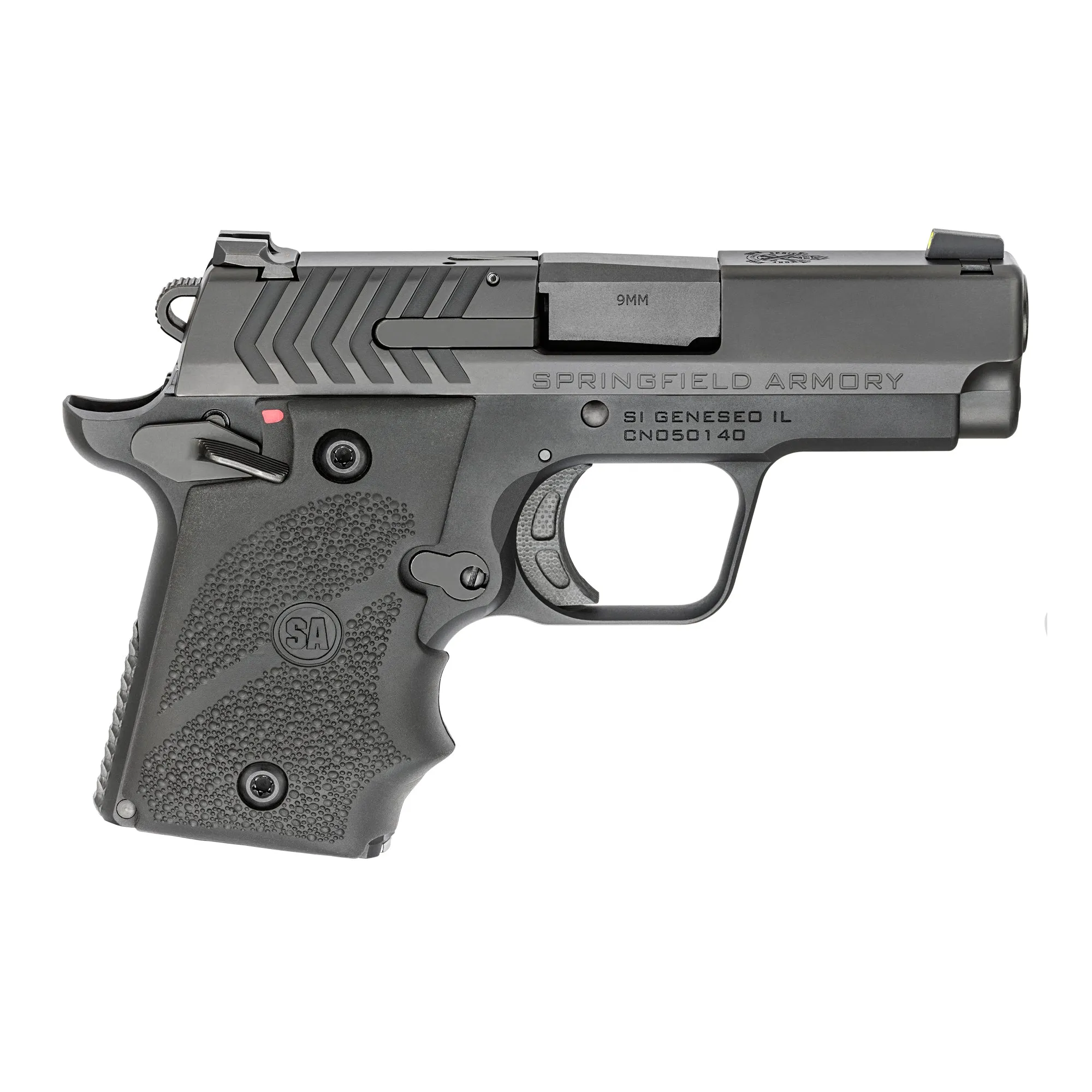 Sprgfld 911 9mm 7rd 3" Blk Hogue