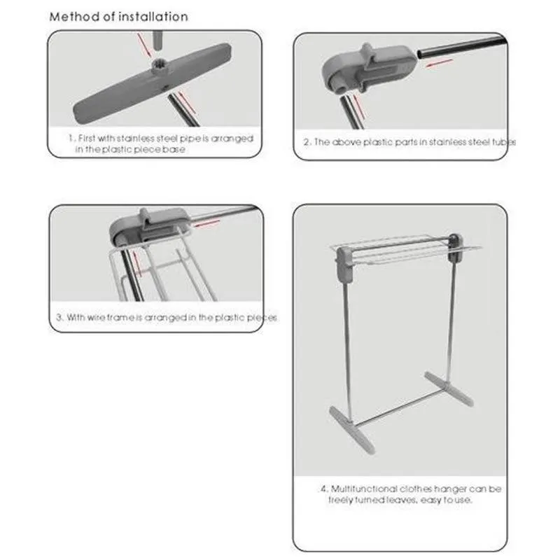 Stainless Steel Multifunctional Clothes Rack -RA-62