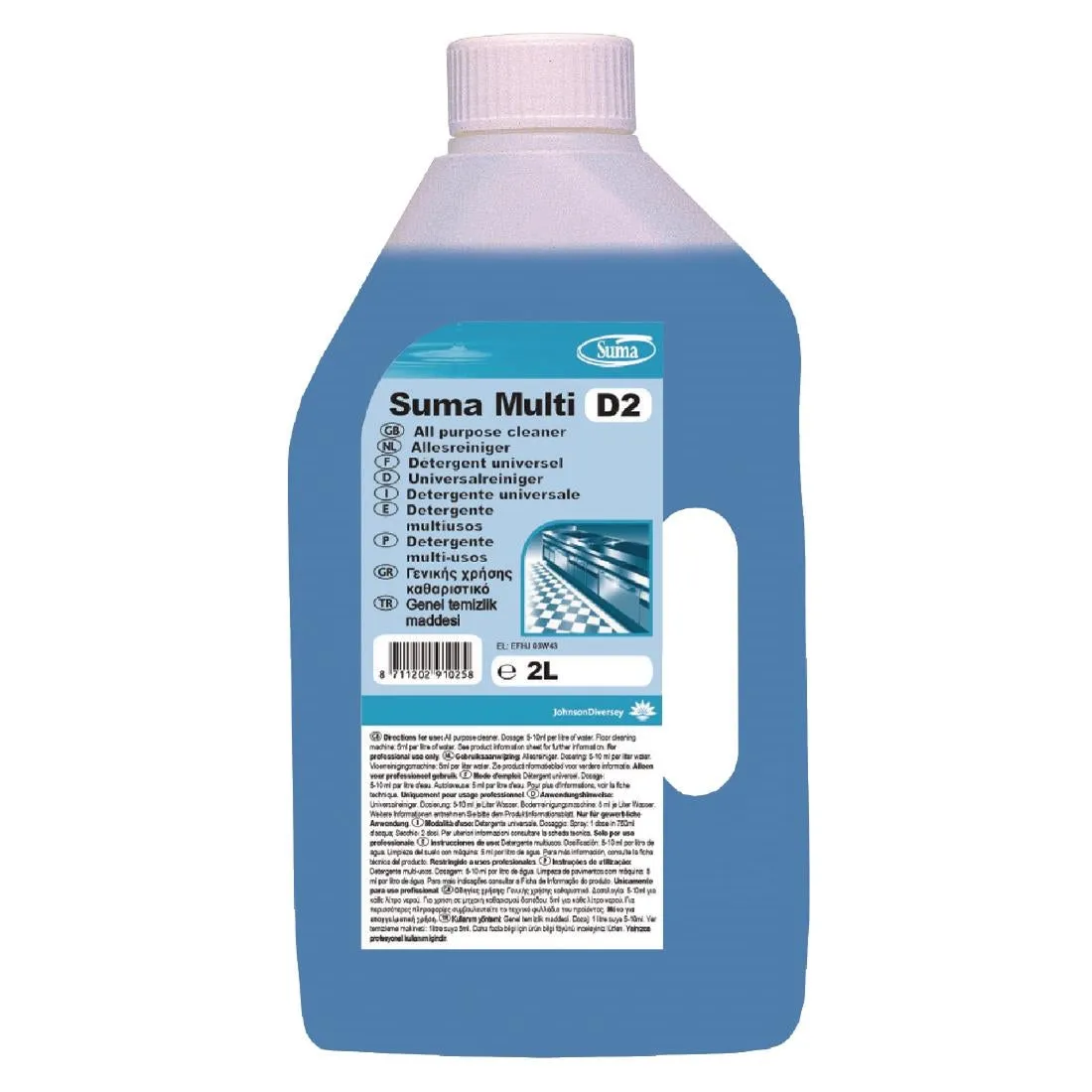 Suma Multi D2 All-Purpose Cleaner Concentrate 2Ltr