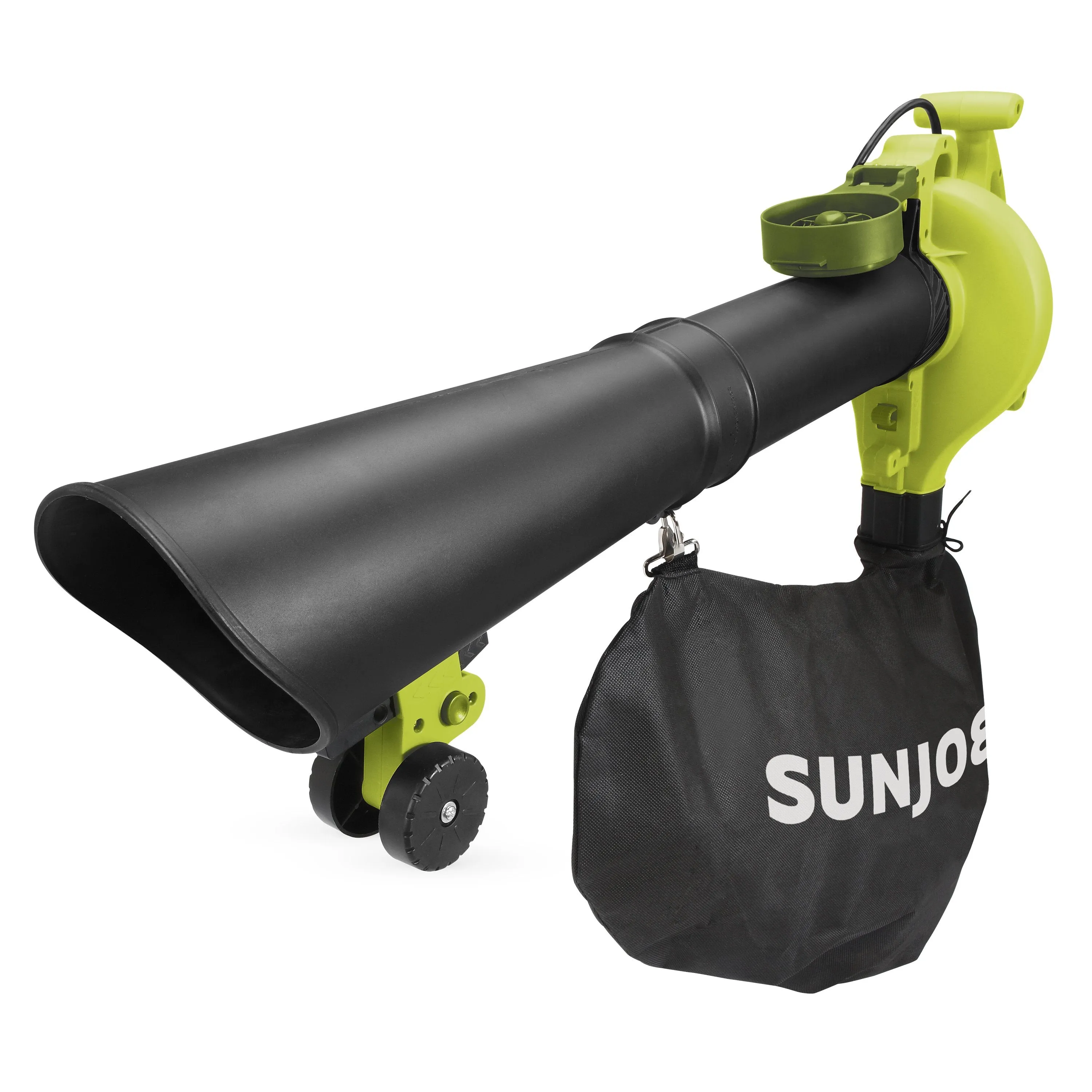 Sun Joe SBJ606E-GA-SJG-RM 4-in-1 Electric Blower | 250 MPH | 14 Amp | Vacuum | Mulcher | Gutter Cleaner (Certified Refurbished)